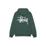 Pull à capuche vert stussy – Image 2